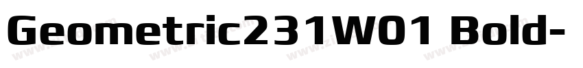 Geometric231W01 Bold字体转换